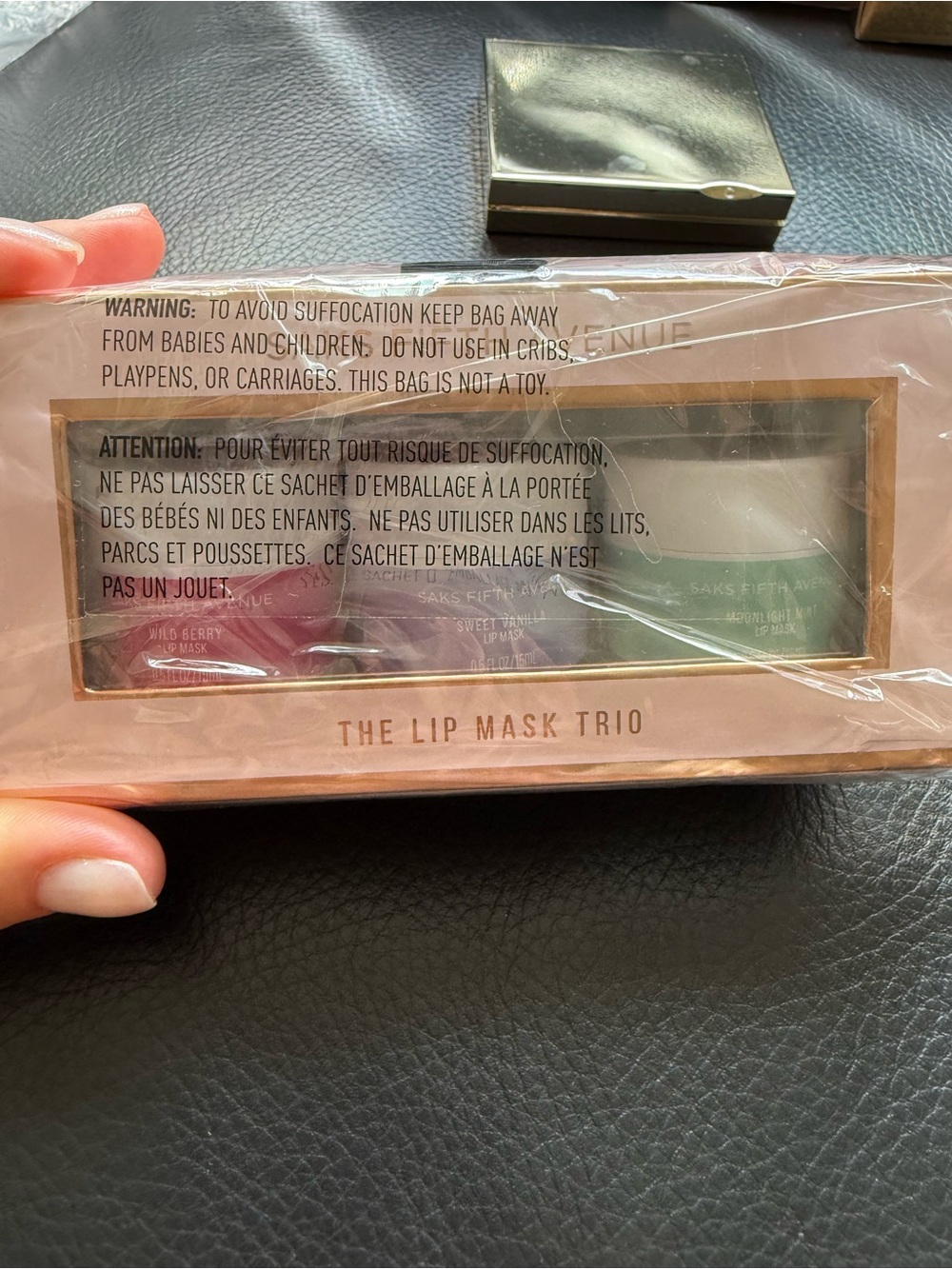 Saks Fifth Avenue Lip Mask Trio in Pink and Rose